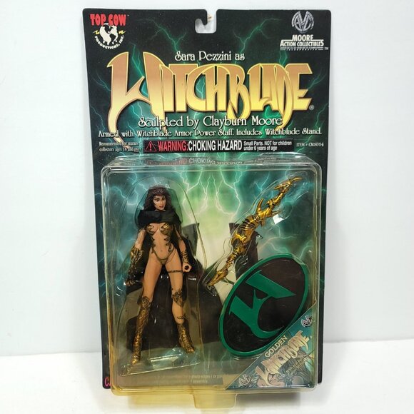 Top Cow Moore Action Collectibles Golden Witchblade Action Figure NEW - Picture 1 of 4
